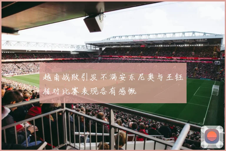 越南战败引发不满安东尼奥与王钰栋对比赛表现各有感慨