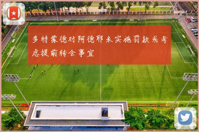 多特蒙德对阿德耶米实施罚款或考虑提前转会事宜